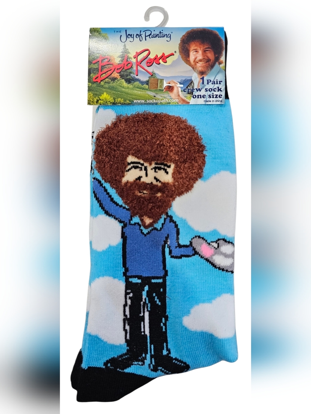 Bob Ross Graphic Crew Socks Set Of 5! New - Picture 7 of 12